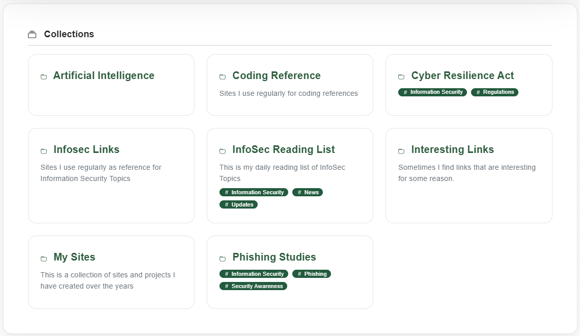 Organize your Links in Collections